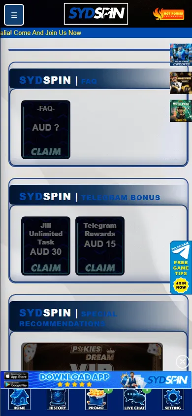Sydspin Casino mobile promotions with cashback and loyalty rewards